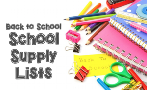 2020/2021 School Supply List
