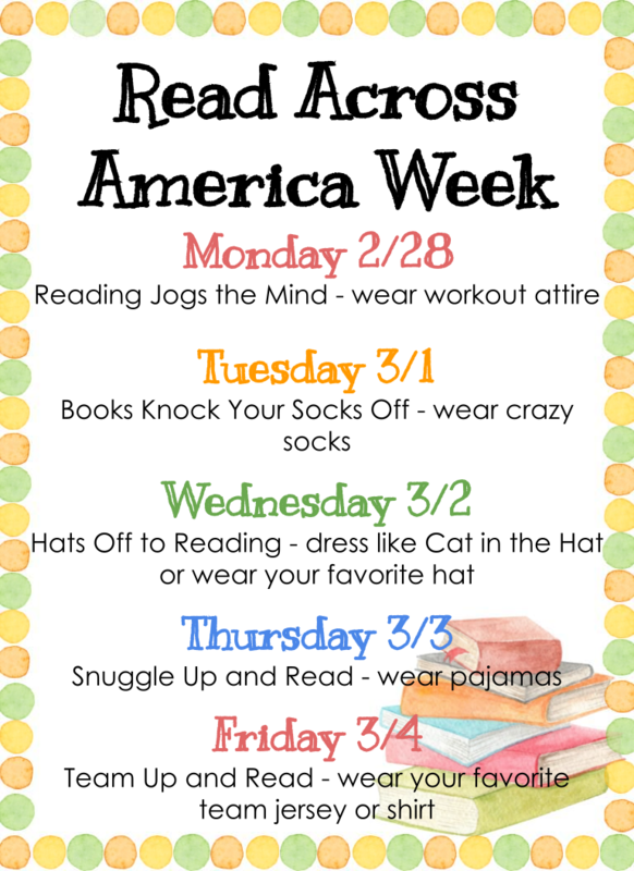 Read Across America Week 2024 Dress Up Days Fae Letisha